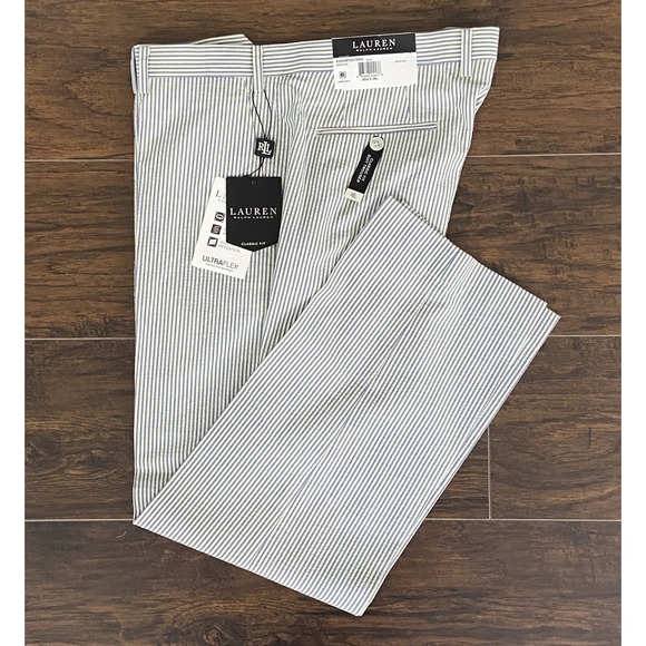Lauren Ralph Lauren Other - Lauren Ralph Lauren Men's 36x29 Blue Stripe Classic Fit Suit Separate Pants NEW